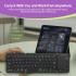 Nillkin Cube Pocket Foldable Keyboard with Touchpad & Wireless Bluetooth, Portable Travel Keyboard for Home or Mobile Office Replaces Keypads and Mouse Combo, Compatible with iPad, Laptop, Tablet USB, Arabic / English - Black